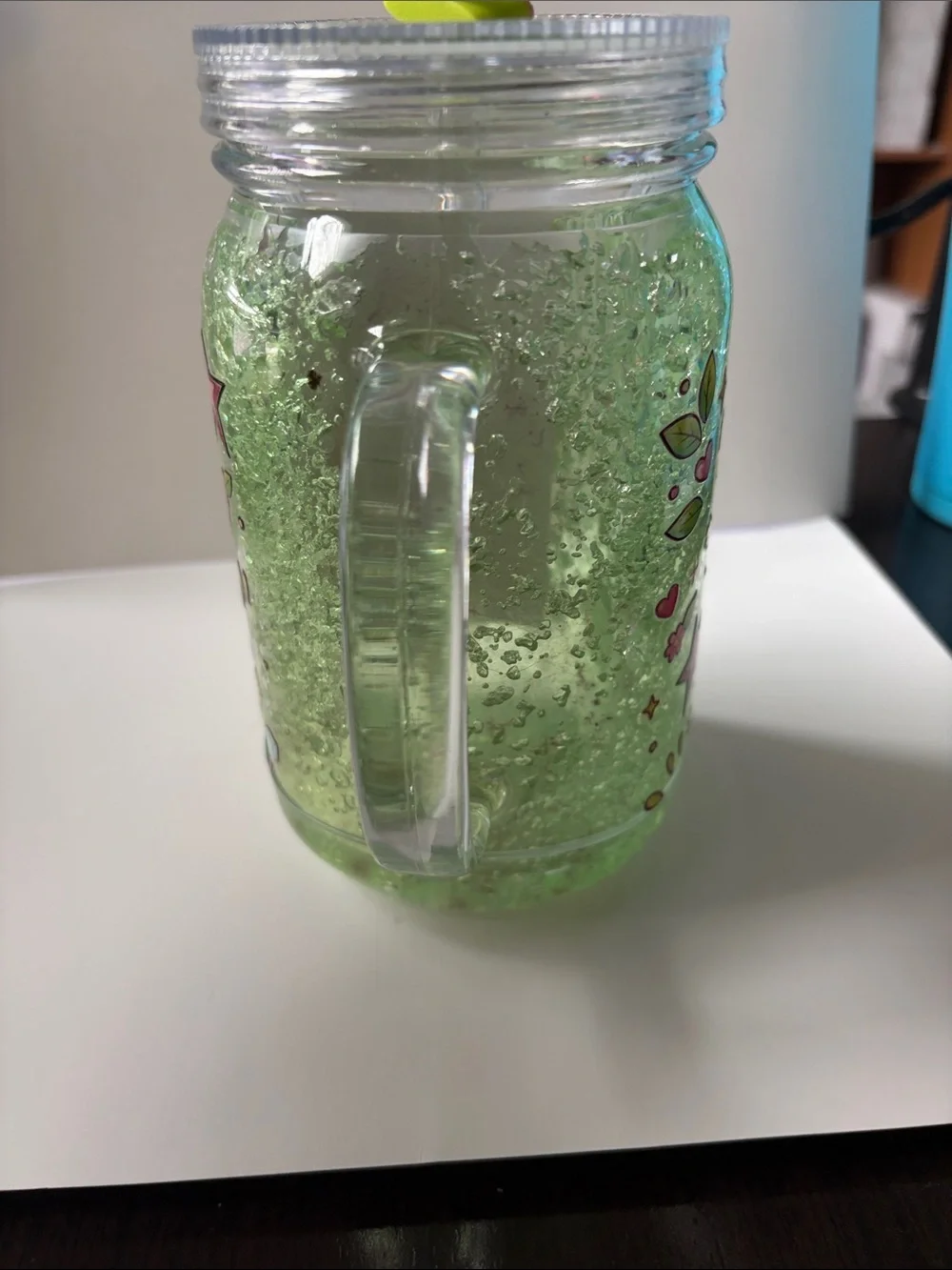 Margarita Mood 22 oz Faux Slushy Acrylic Tumbler w/ Topper